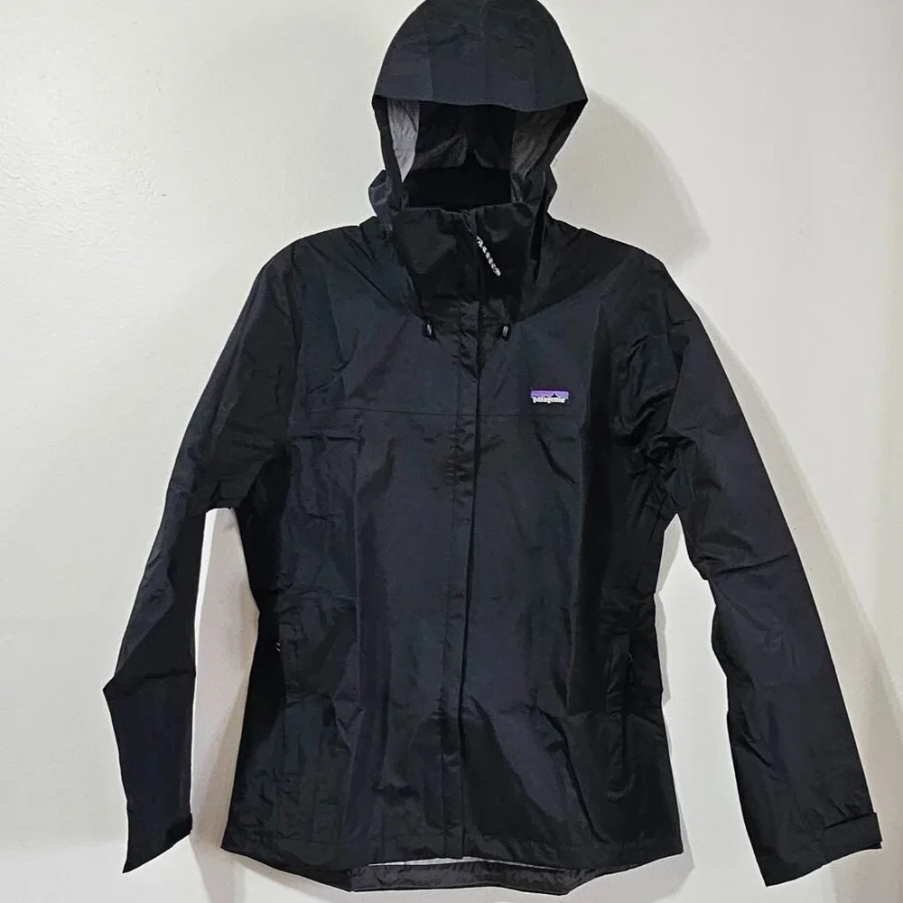 Patagonia Women's Torrentshell 3L Rain Jacket - Black - Size L - 85246 - Picture 2 of 9